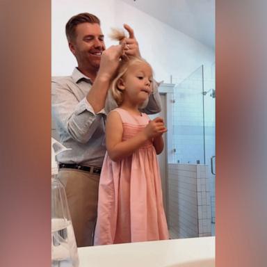 VIDEO: Dad of 8 shares Sunday morning hair routine with kids