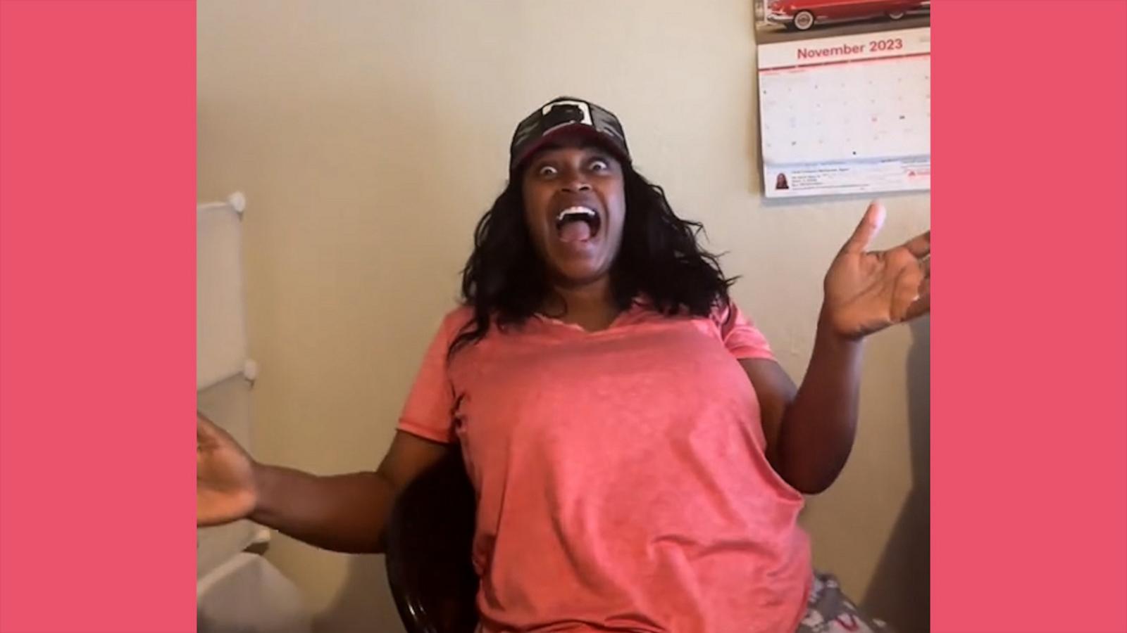 VIDEO: Mom has hilarious reaction after daughter surprises her for Thanksgiving