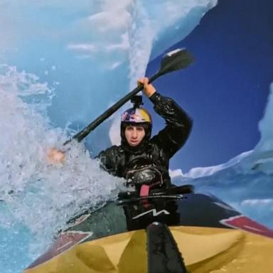 VIDEO: Kayaker goes down glacier waterfall in Norway’s Arctic Circle