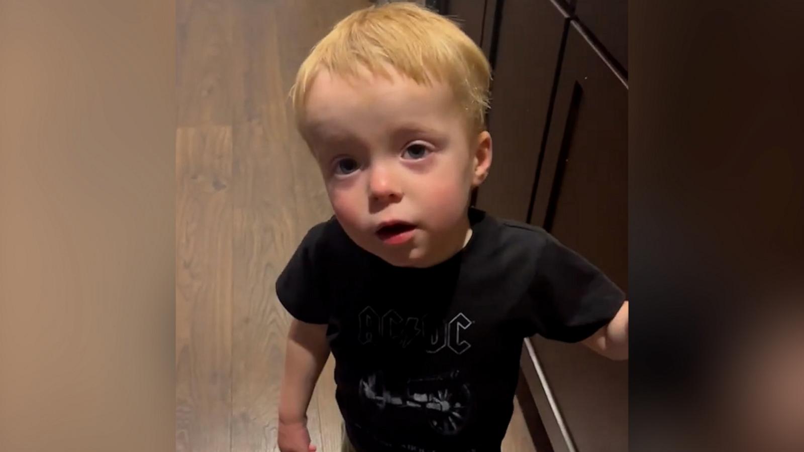 VIDEO: Toddler tries his very best to whistle tune of 'Baby Shark'
