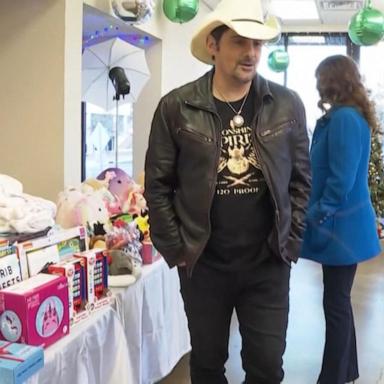 VIDEO: Brad Paisley and wife to open free toy store