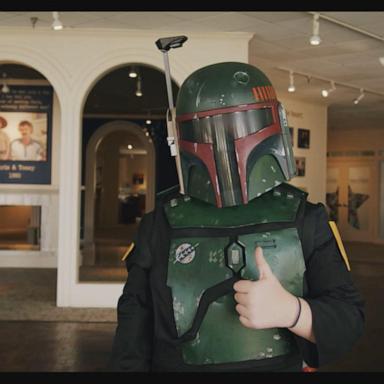 VIDEO: Boy's wish for autographed Boba Fett helmet granted