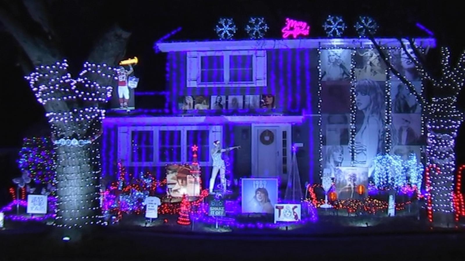 We're not ready for this family's epic Taylor Swift-inspired holiday light  display - Good Morning America