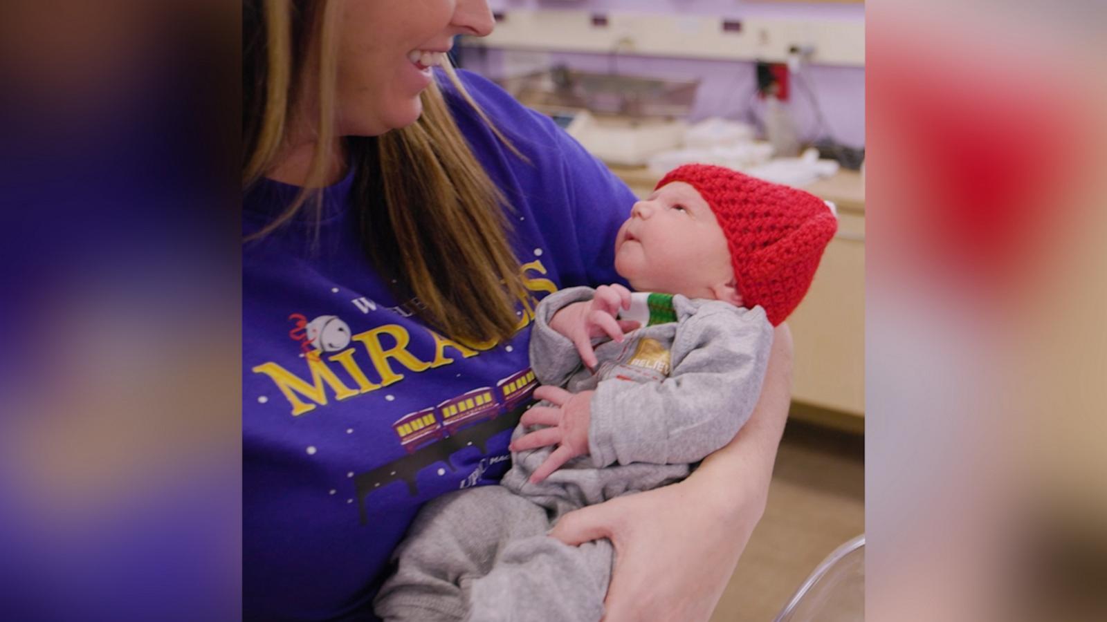 VIDEO: Pittsburgh hospital dresses babies in festive attire for 'Polar Express' party