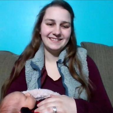 VIDEO: New mom graduates college with 10-day-old baby daughter