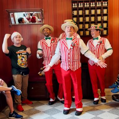 VIDEO: Young man with autism leads The Dapper Dans in spontaneous singing performance 