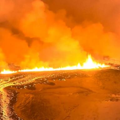 VIDEO: Iceland volcano eruption triggers toxic gas warnings