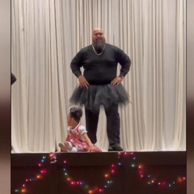 VIDEO: Dad gives ballet performance with daughter