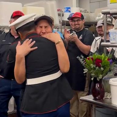 VIDEO: Marine daughter’s holiday surprise brings tears of joy to mom