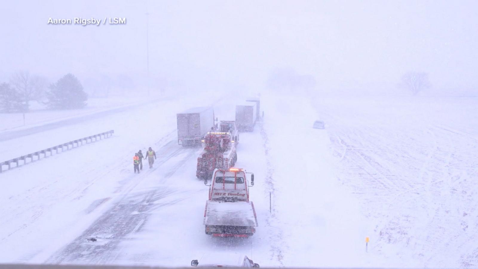 VIDEO: Christmas storm slams the heartland of US