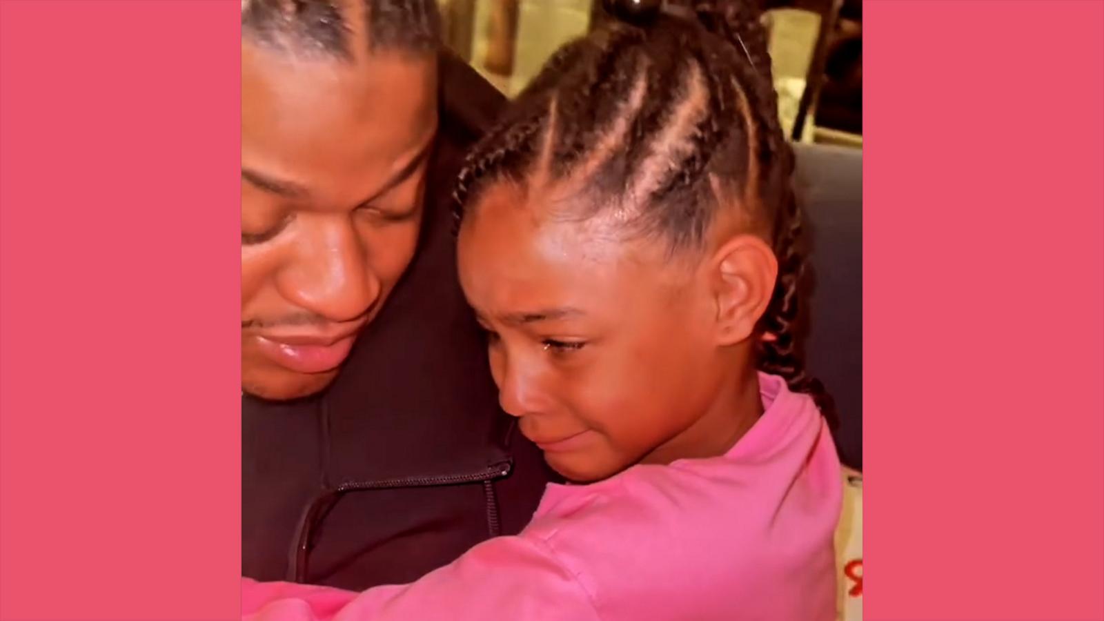 VIDEO: Little girl cries tears of gratitude unwrapping Stanley cup from her dad