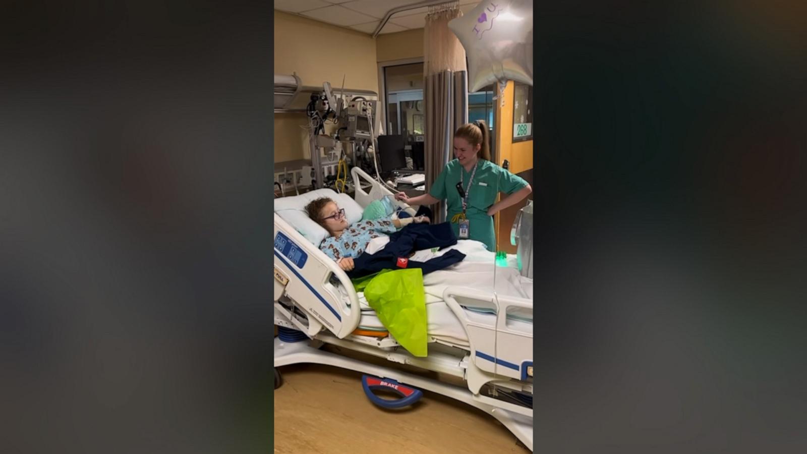 VIDEO: Girl in hospital gets a surprise that will brighten your day