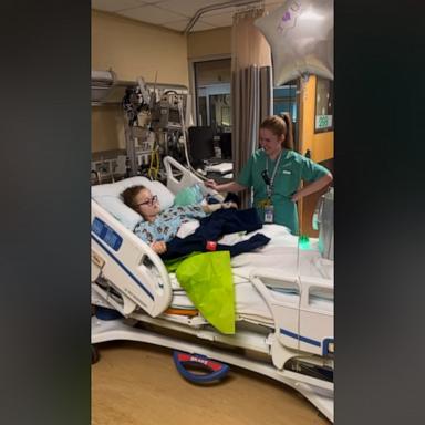 VIDEO: Girl in hospital gets a surprise that will brighten your day