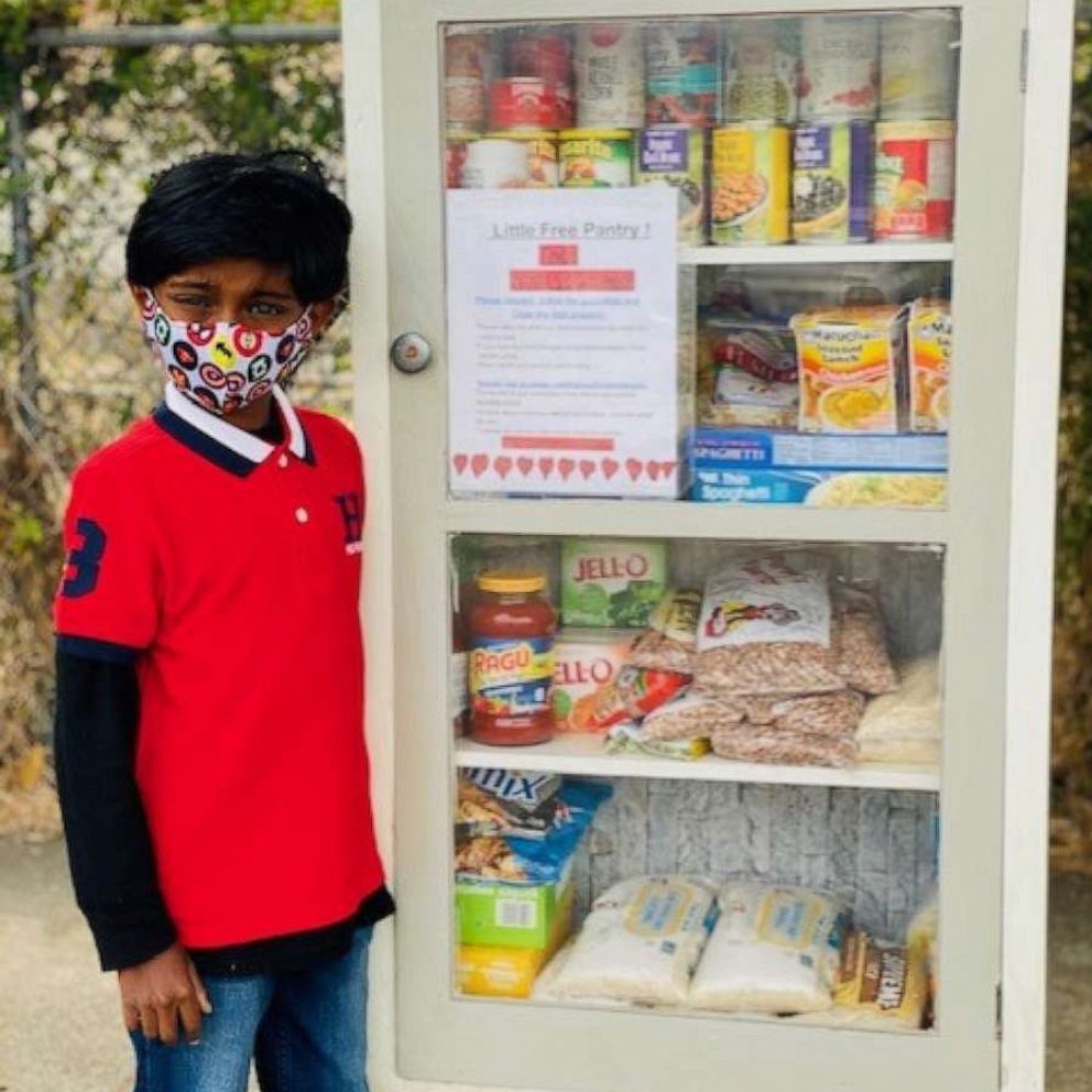 VIDEO: 8-year-old opens a 24-hour food pantry for his birthday 