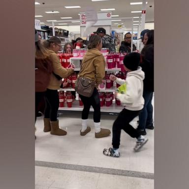 VIDEO: Shoppers scramble to purchase limited-edition Stanley cups selling out at Target