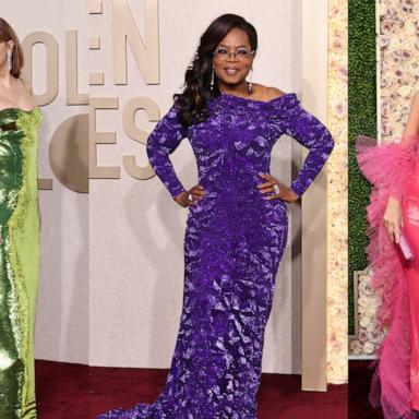 VIDEO: Golden Globes red carpet standout looks