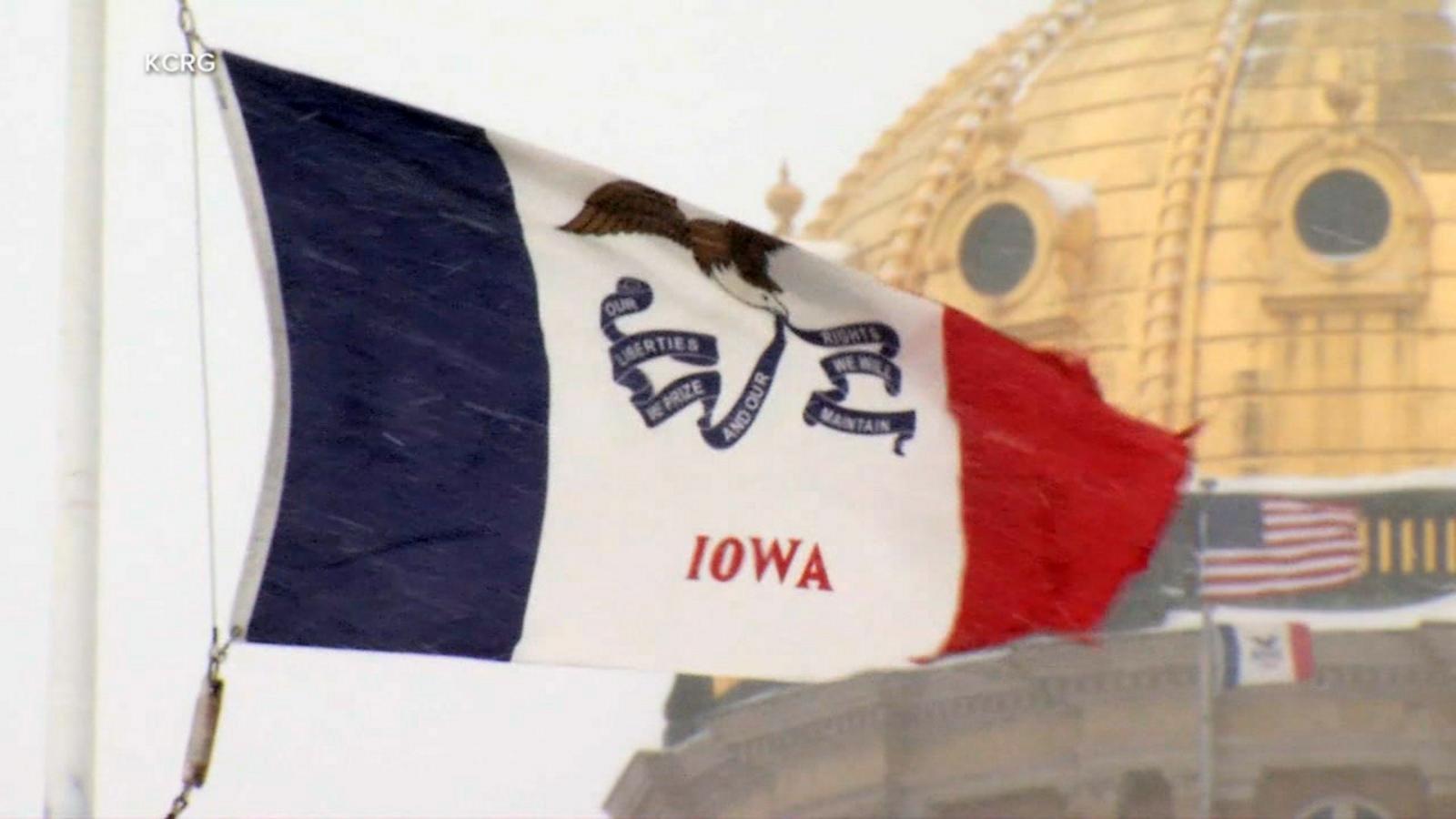 VIDEO: Snowy weather cancels Iowa caucus events