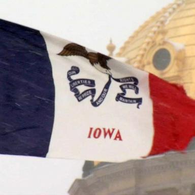 VIDEO: Snowy weather cancels Iowa caucus events