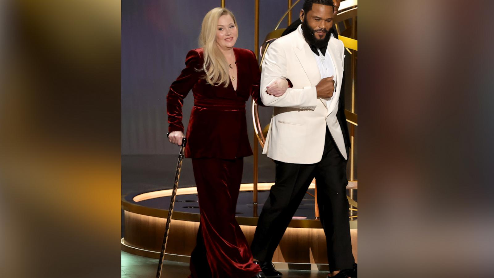 VIDEO: Christina Applegate receives emotional standing ovation at Emmy Awards