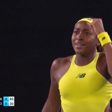 VIDEO: Coco Gauff moves on to next round at Australian Open