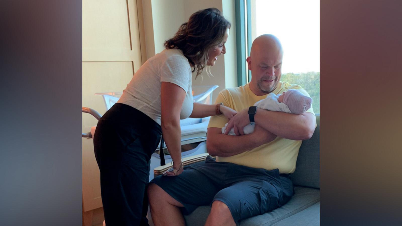 VIDEO: Watch the emotional moment man meets his 1st grandchild