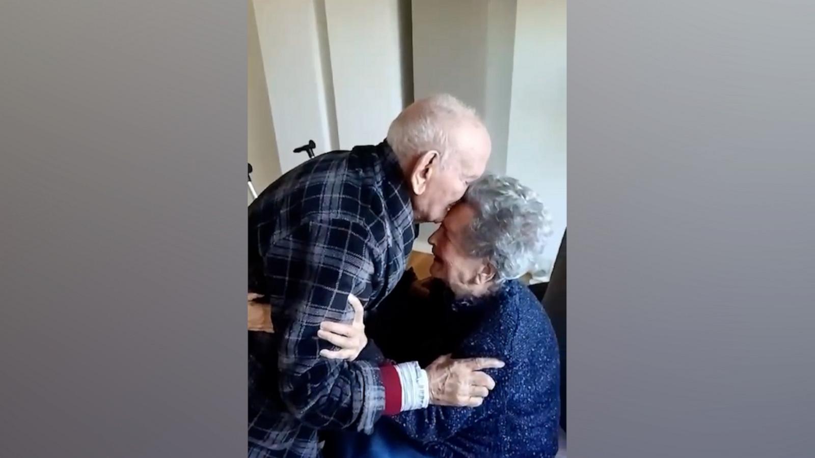 VIDEO: 103-year-old reunites with wife after monthlong hospital stay