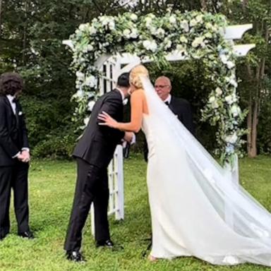 VIDEO: Newlyweds adopt stray kitten who interrupted their wedding ceremony