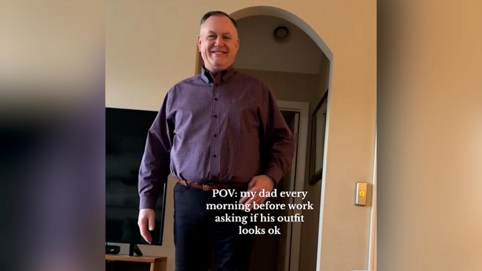 VIDEO: Dad asks daughter for fit check every morning before work