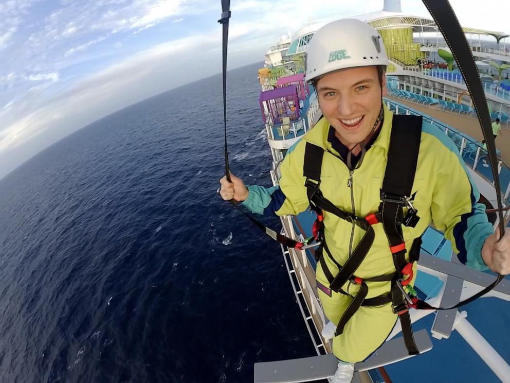 PHOTO: Royal Caribbean's Icon of the Seas features Crown's Edge, a part skywalk, part ropes course 154 feet above the ocean.