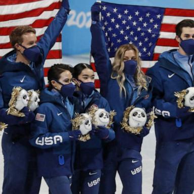 VIDEO: 2022 US Olympic figure skating team awarded gold medal