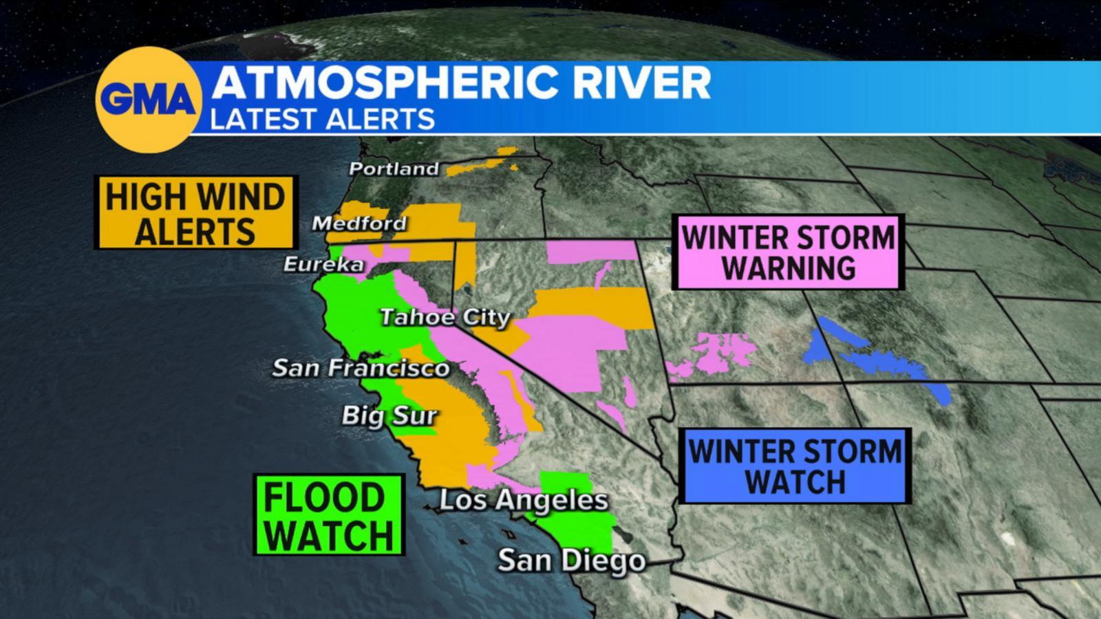 VIDEO: West coast braces for atmospheric river