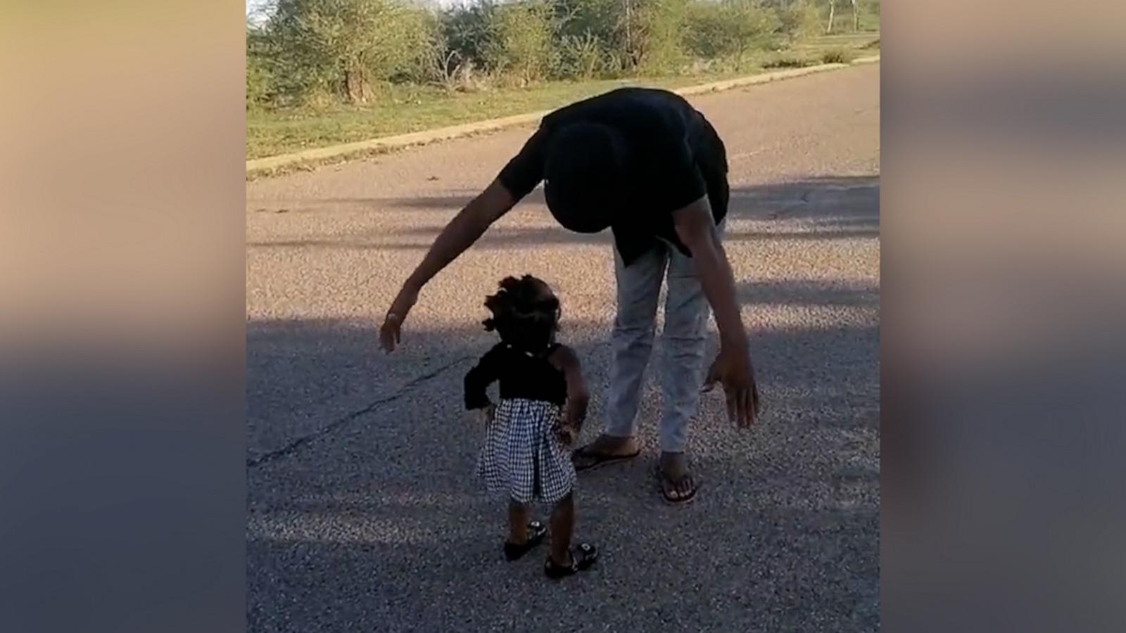 VIDEO: 2-year-old gives her dad a dancing lesson