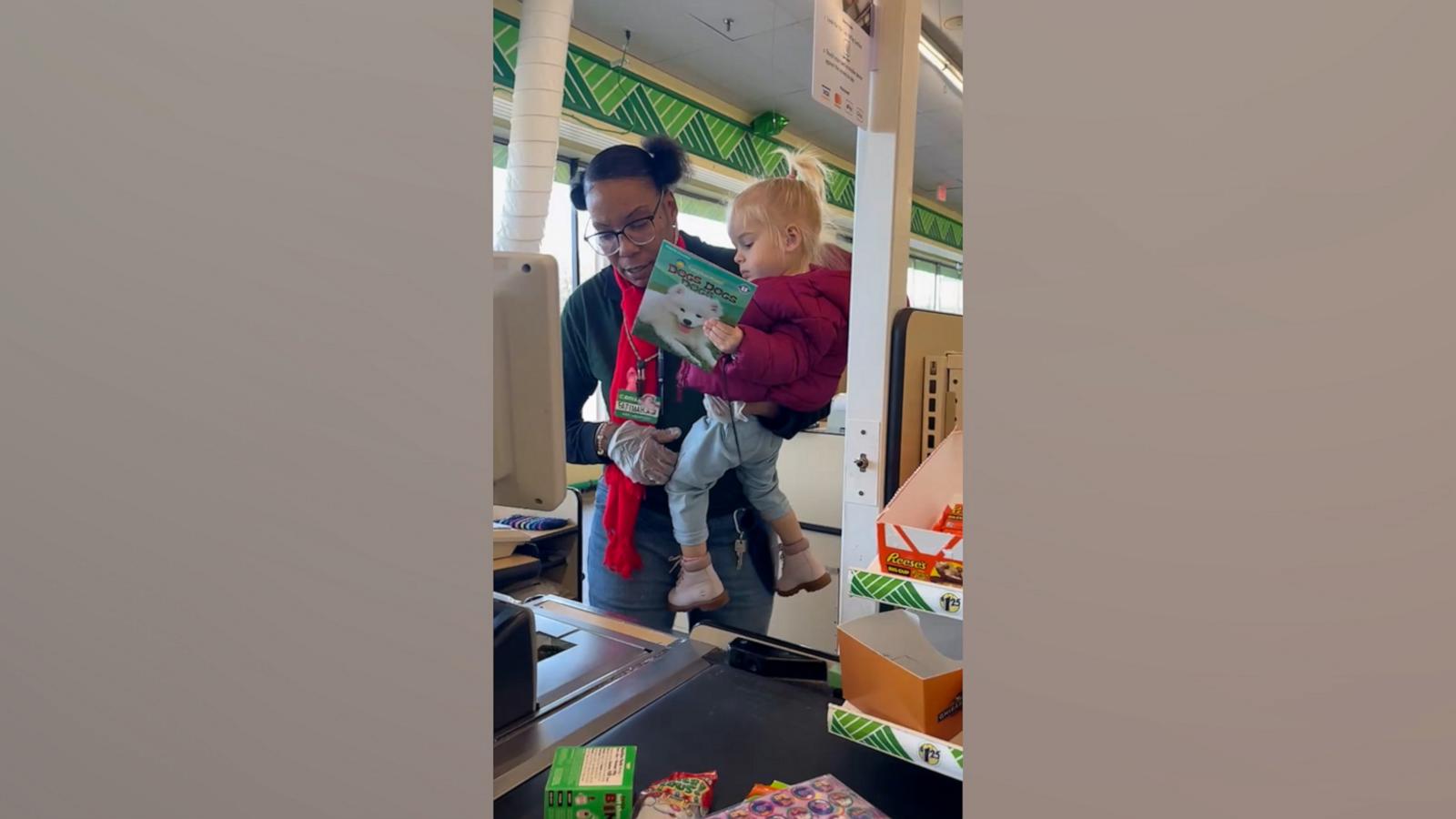 VIDEO: Mom shares heartwarming moment Dollar Tree manager helps daughter during meltdown