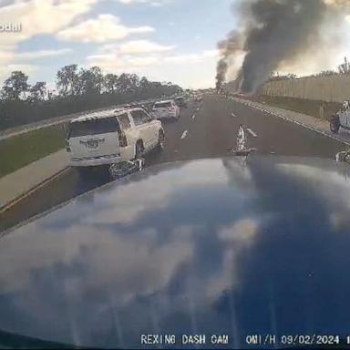 VIDEO: Plane carrying 5 people crashes on highway