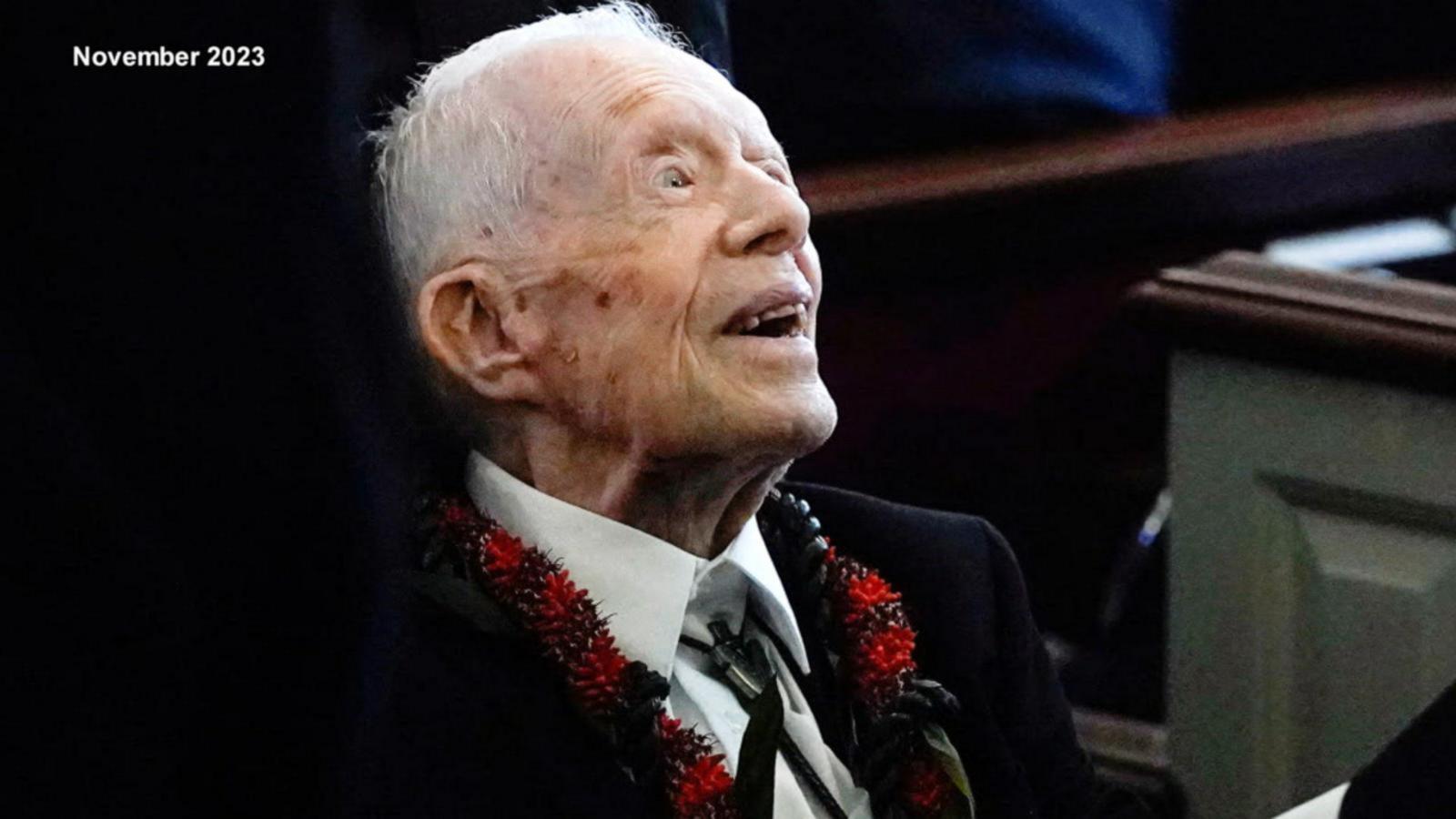 Jimmy Carter marks 1 year in hospice Good Morning America