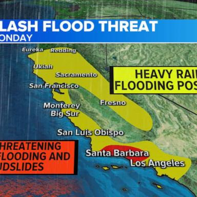 VIDEO: Heavy rain, strong winds slam the West Coast