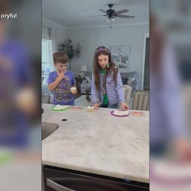 VIDEO: New family addition surprise for siblings