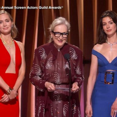 VIDEO: ‘Devil Wears Prada’ stars reunite at SAG Awards