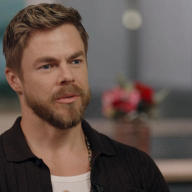 VIDEO: Derek Hough talks returning to dance following his wife Hayley’s recent health scare