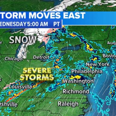 VIDEO: Major storm moves East