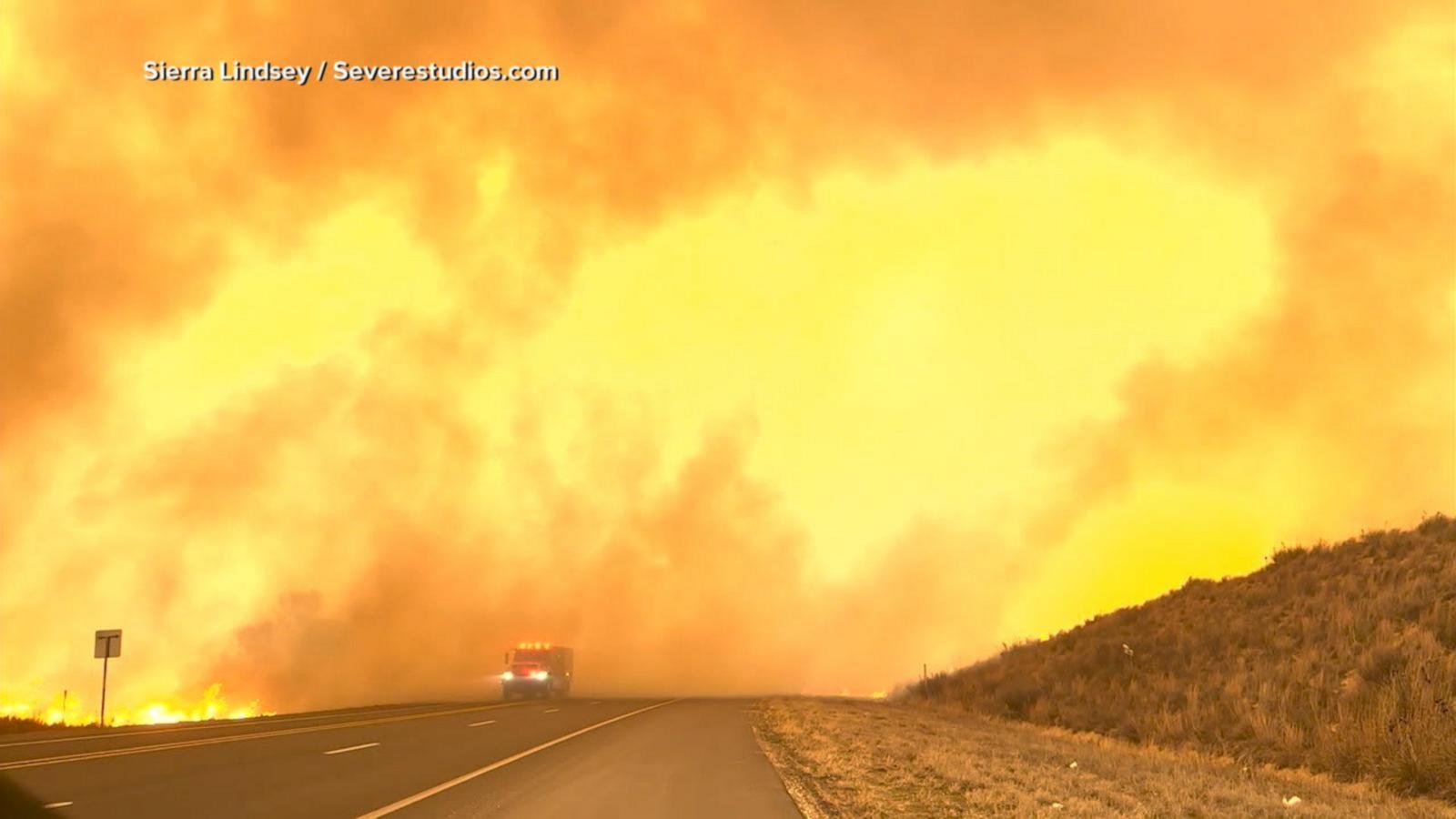 VIDEO: Evacuations and shelter-in-place orders issued as Texas battles wildfires