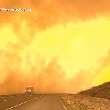 VIDEO: Evacuations and shelter-in-place orders issued as Texas battles wildfires
