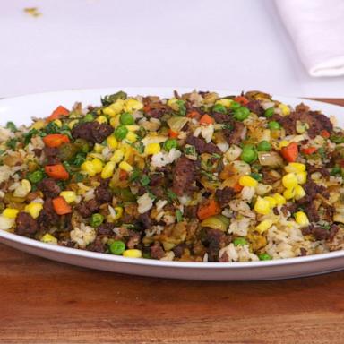 VIDEO: Chef JJ Johnson cooks Nigerian lamb fried rice