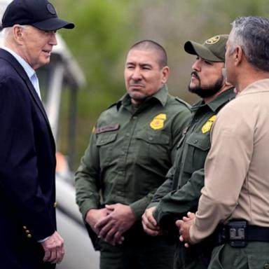 VIDEO: Biden and Trump visit border on the same day