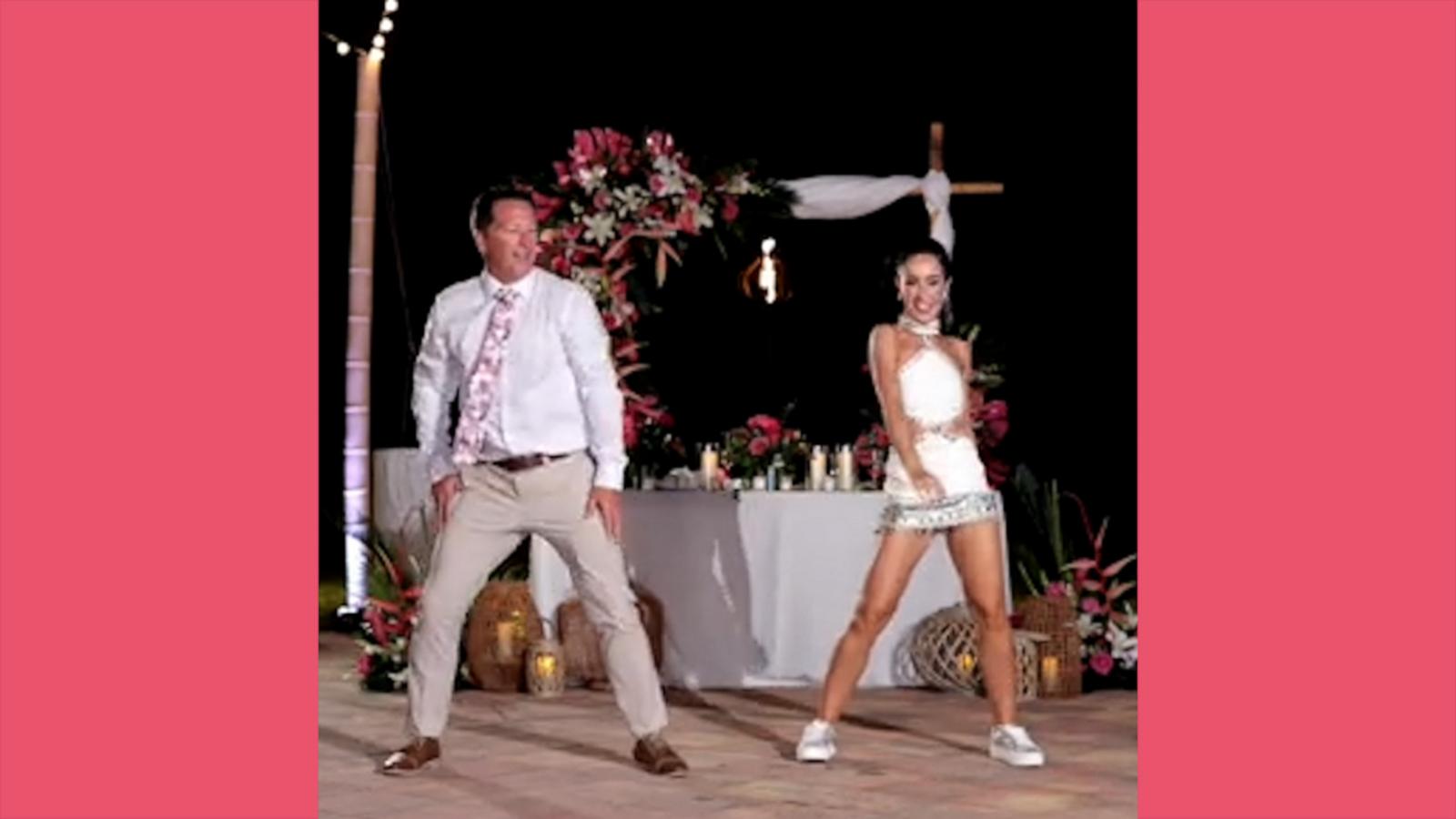 VIDEO: Bride and father show off their dance moves at wedding