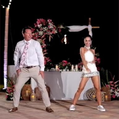 VIDEO: Bride and father show off their dance moves at wedding 