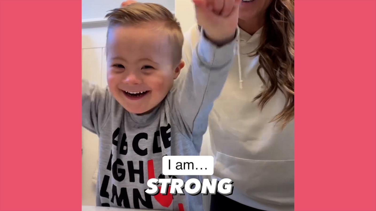 VIDEO: Adorable 3-year-old signs positive affirmations with mom each morning in the mirror