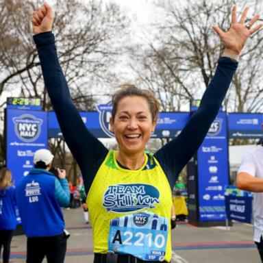 VIDEO: Ginger Zee runs NYC half marathon