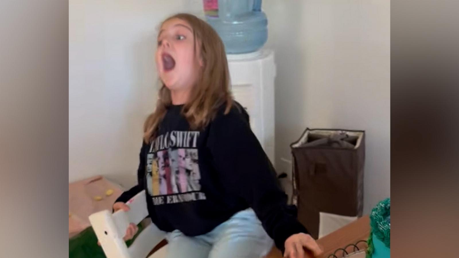 VIDEO: Watch this girl's hilarious reaction when she learns she's going to see Taylor Swift