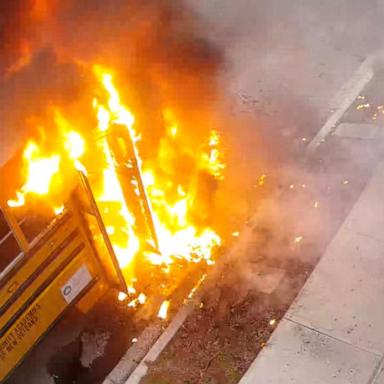 VIDEO: Bus driver speaks out after saving kids from burning bus